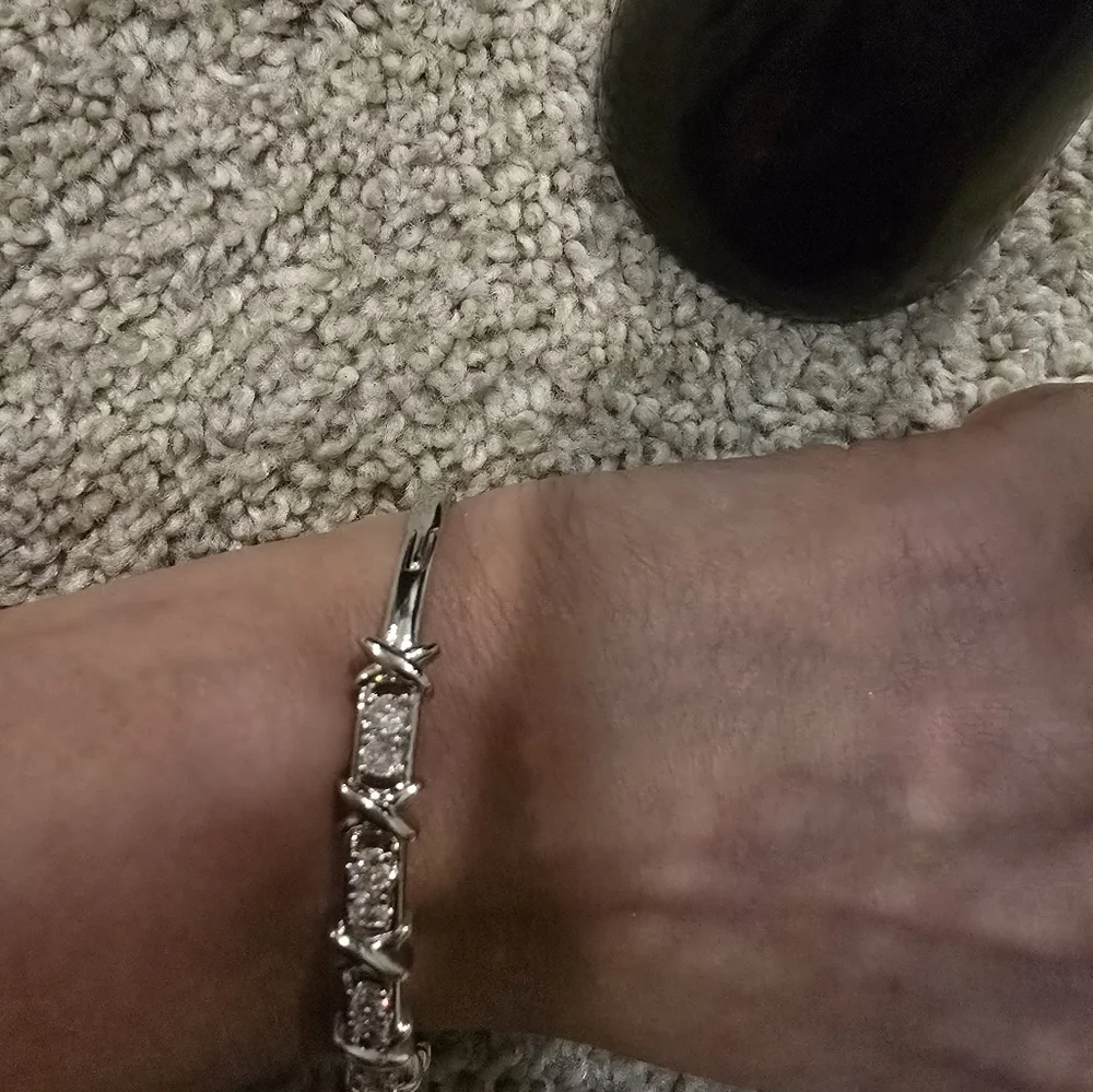 21kwgp Dubai Jewelry Elegant Silver Bracelet for Women